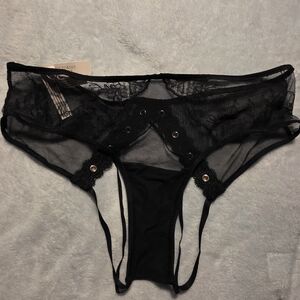 Victoria's Secret Black Sheer Lace Lingerie